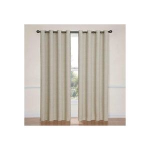 Eclipse NIP Ivory Bobbi Solid 100% Blackout Window Curtain, 52x84